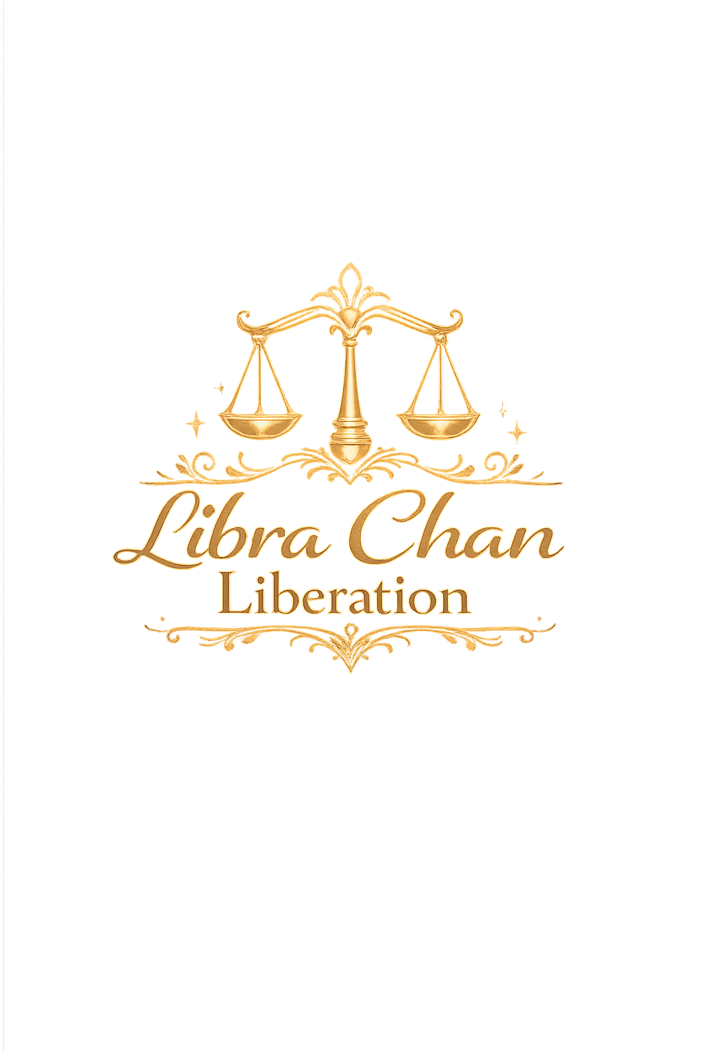 Libra Chan Liberation logo met weegschaal